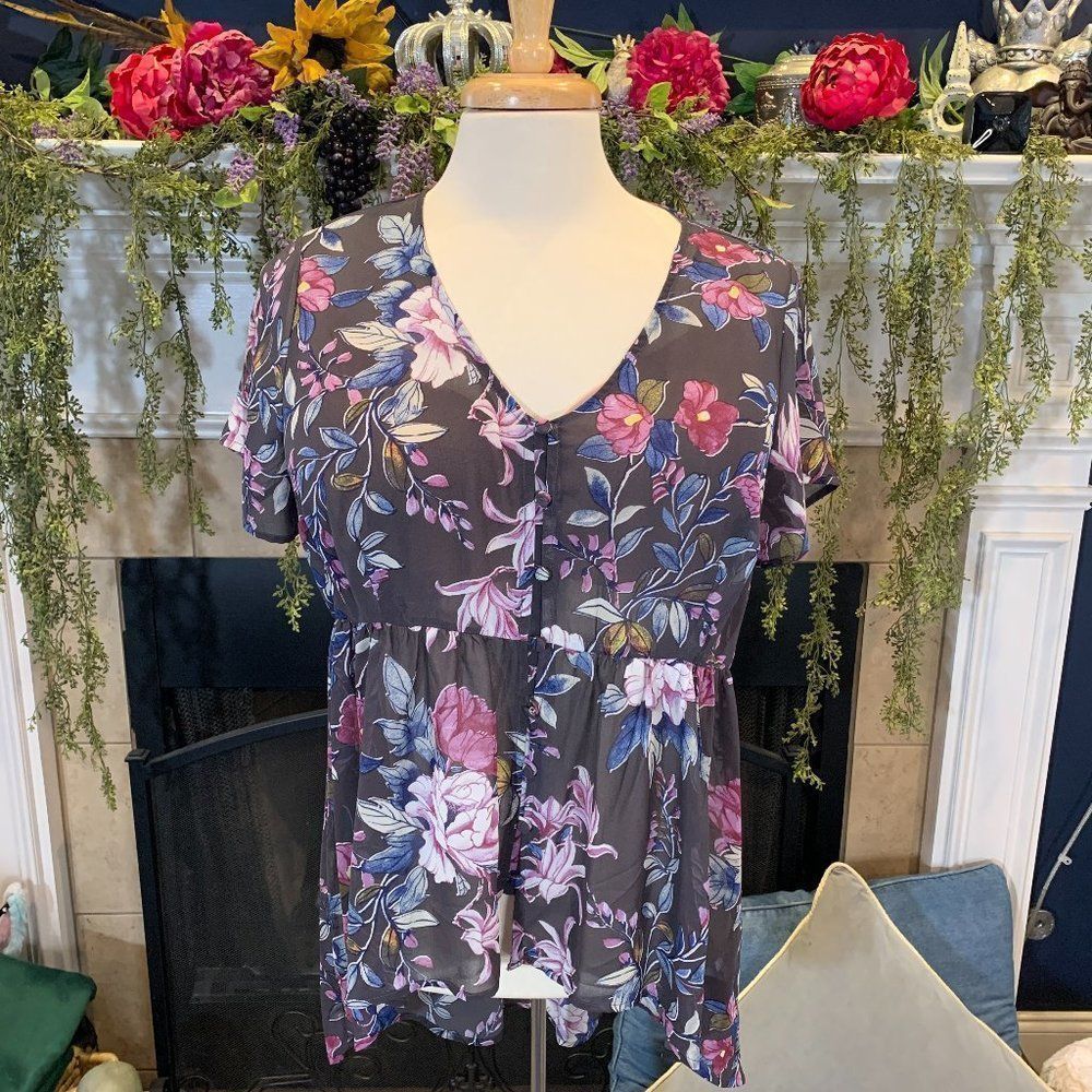 Torrid Lexi Hi-low Floal Tunic